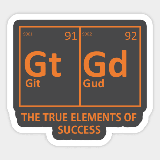 The True Elements of Success Sticker